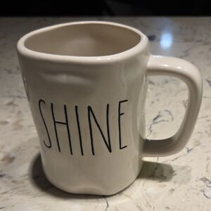 Rae Dunn Cream 'Shine' Mug